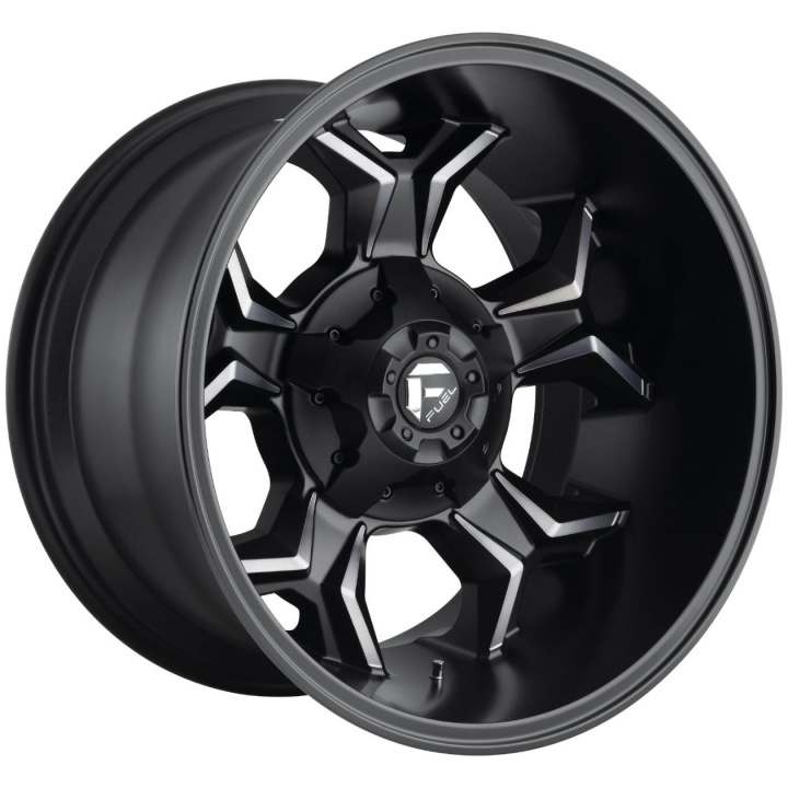 wlp-D60520008247 Fuel 1PC Avenger 20X10 ET-18 8X165.1 125.10 Matte Black Double Dark Tint