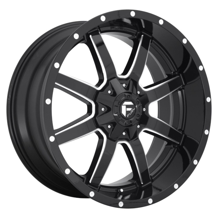 wlp-D61017902645 Fuel 1PC Maverick 17X9 ET-12 5x114.3/5.0 72.56 Gloss Black Milled