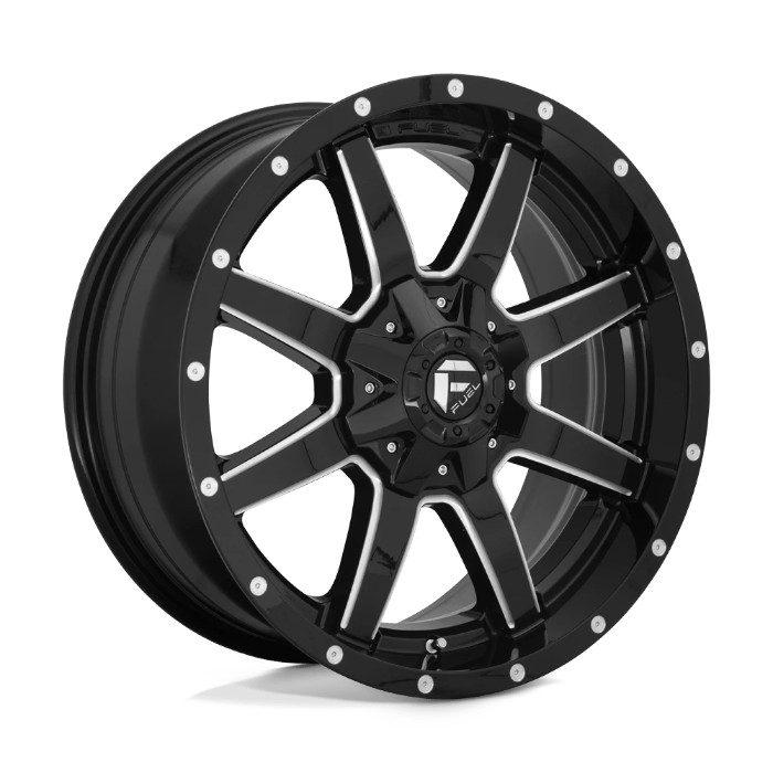 wlp-D61020908250 Fuel 1PC Maverick 20X9 ET1 8X165.1 125.10 Gloss Black Milled