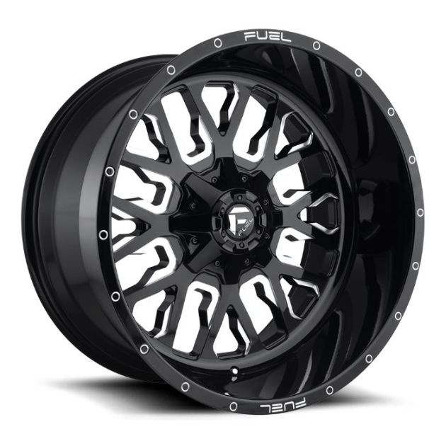 wlp-D61118901857 Fuel 1PC Stroke 18X9 ET20 8X180 124.20 Gloss Black Milled