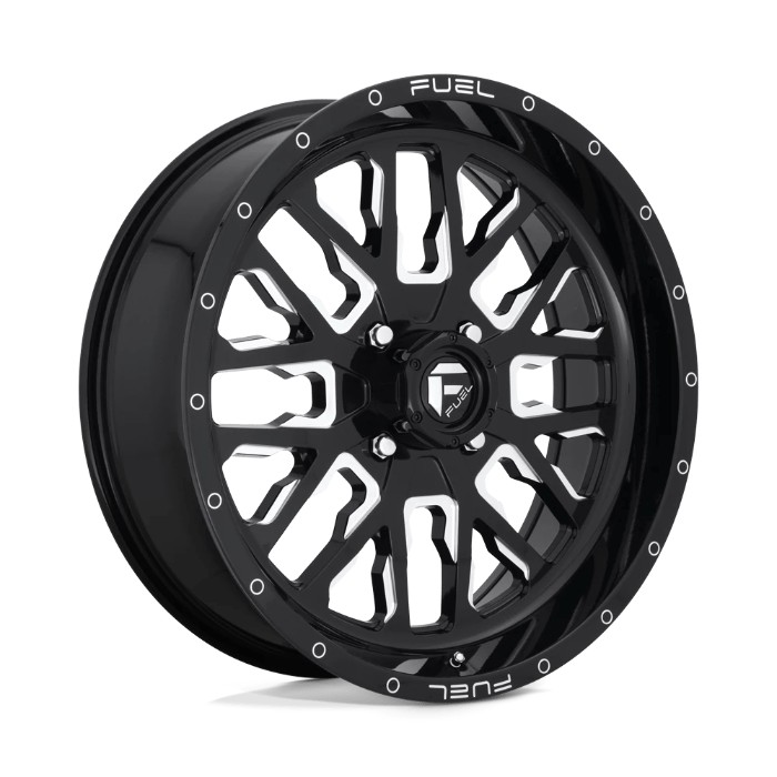 wlp-D6112070A544 Fuel UTV Stroke 20X7 ET13 4X156 132.00 Gloss Black Milled