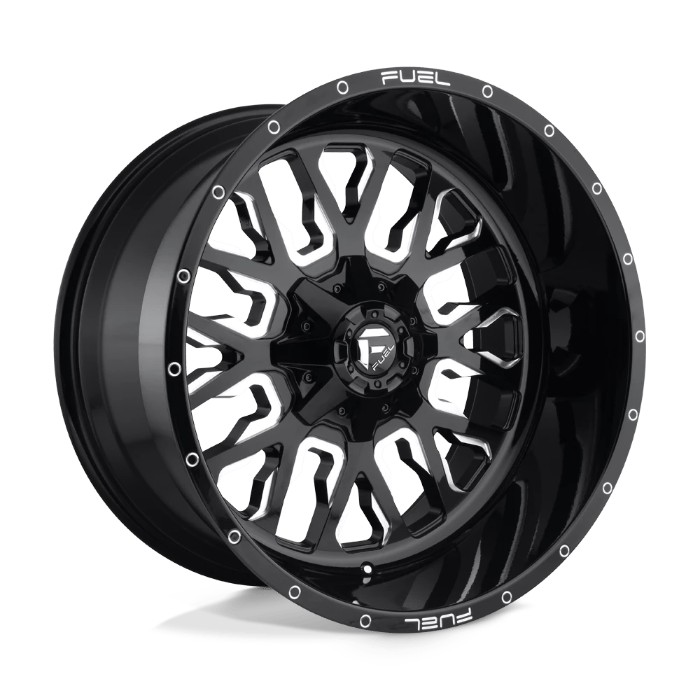 wlp-D61122009846 Fuel 1PC Stroke 22X10 ET-19 6X135/139.7 106.10 Gloss Black Milled