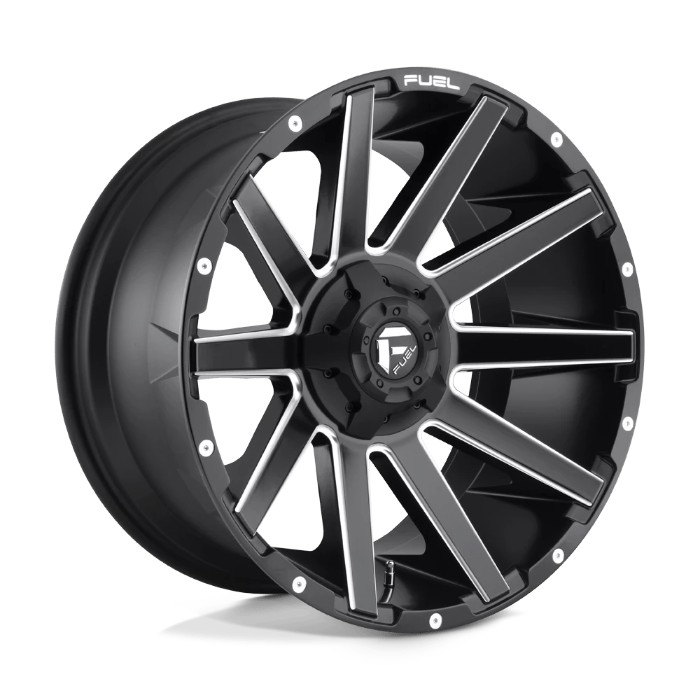 wlp-D61622007047 Fuel 1PC Contra 22X10 ET-18 5X139.7/150 110.10 Matte Black Milled