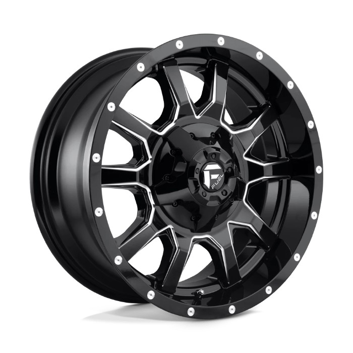 wlp-D62720901757 Fuel 1PC Vandal 20X9 ET20 8X170 125.10 Gloss Black Milled