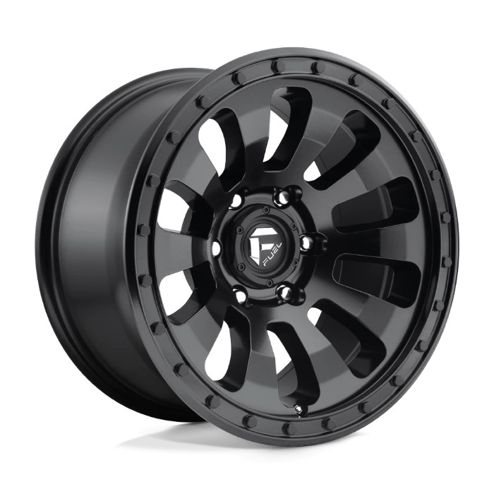 wlp-D63017908345 Fuel 1PC Tactic 17X9 ET-12 6X139.7 108.00 Matte Black