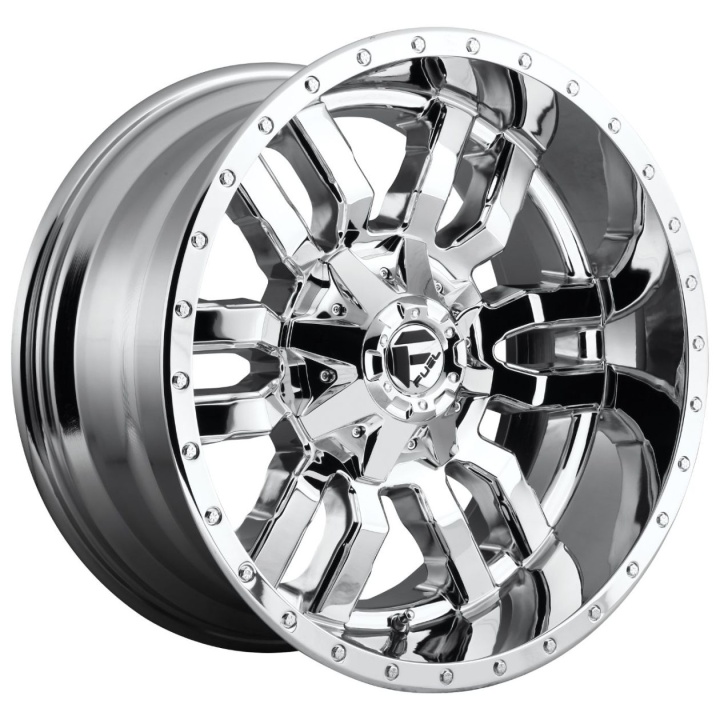 wlp-D63120001847 Fuel 1PC Sledge 20X10 ET-18 8X180 124.20 Chrome Plated