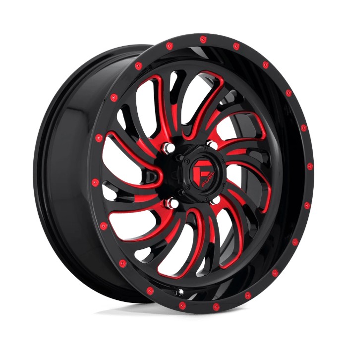 wlp-D6421870A644 Fuel UTV Kompressor 18X7 ET13 4X137 110.10 Gloss Black Red Tinted Clear