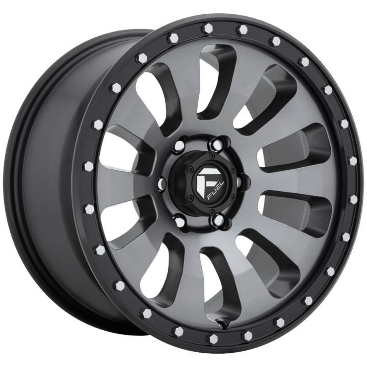 wlp-D64820908457 Fuel 1PC Tactic 20X9 ET20 6X139.7 106.10 Matte Gun Metal Black Bead Ring