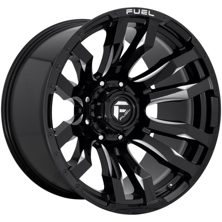 wlp-D67317907550 Fuel 1PC Blitz 17X9 ET1 5x127 71.50 Gloss Black Milled