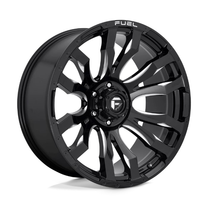 wlp-D67318907545 Fuel 1PC Blitz 18X9 ET-12 5x127 71.50 Gloss Black Milled