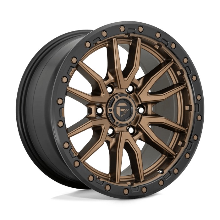 wlp-D68117909450 Fuel 1PC Rebel 17X9 ET1 6X120 67.06 Matte Bronze Black Bead Ring