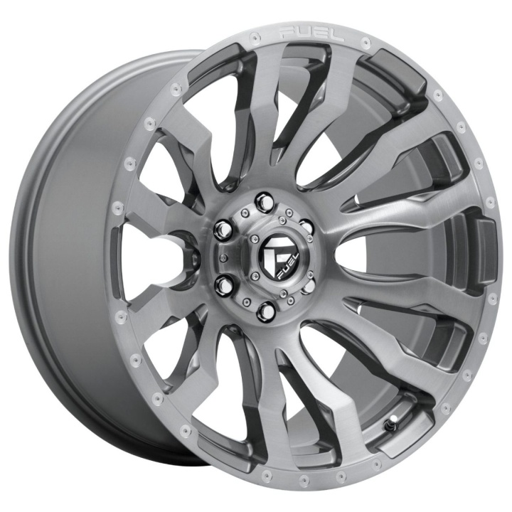 wlp-D69320908450 Fuel 1PC Blitz Platinum 20X9 ET1 6X139.7 106.10 Brushed Gun Metal Tinted Clear