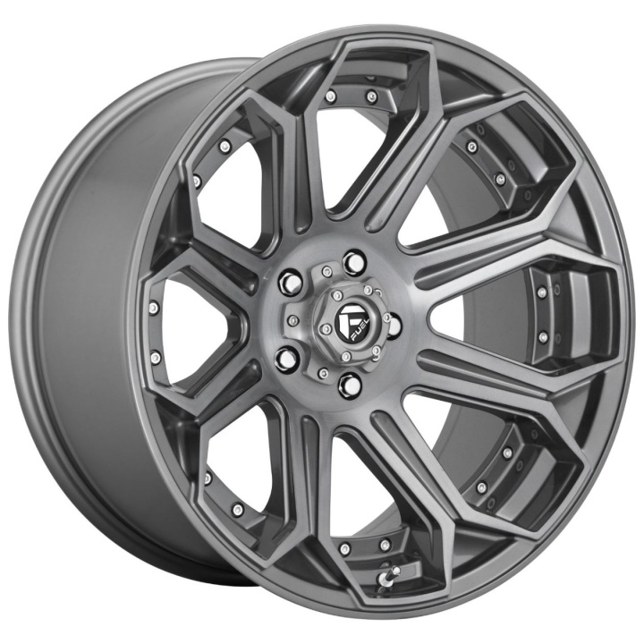 wlp-D70520001747 Fuel 1PC Siege 20X10 ET-18 8X170 125.10 Brushed Gun Metal Tinted Clear