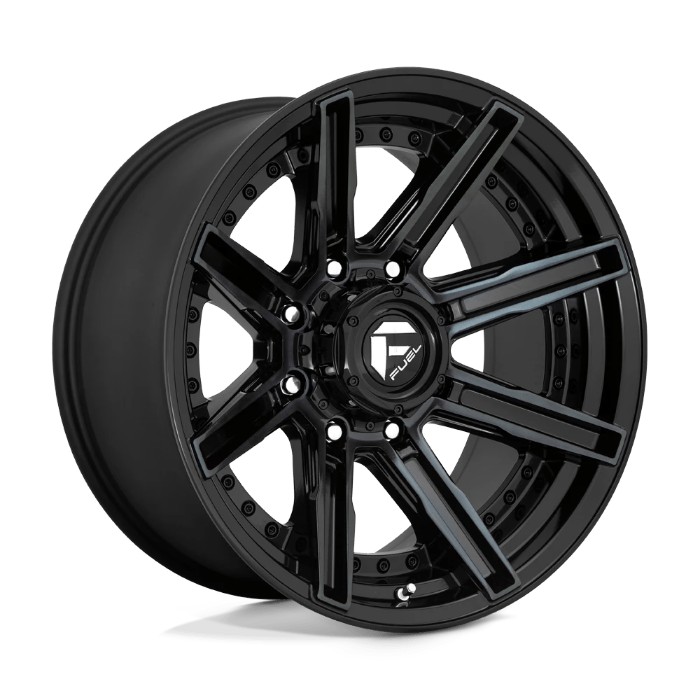 wlp-D70820001747 Fuel 1PC Rogue 20X10 ET-18 8X170 125.10 Gloss Machined Double Dark Tint