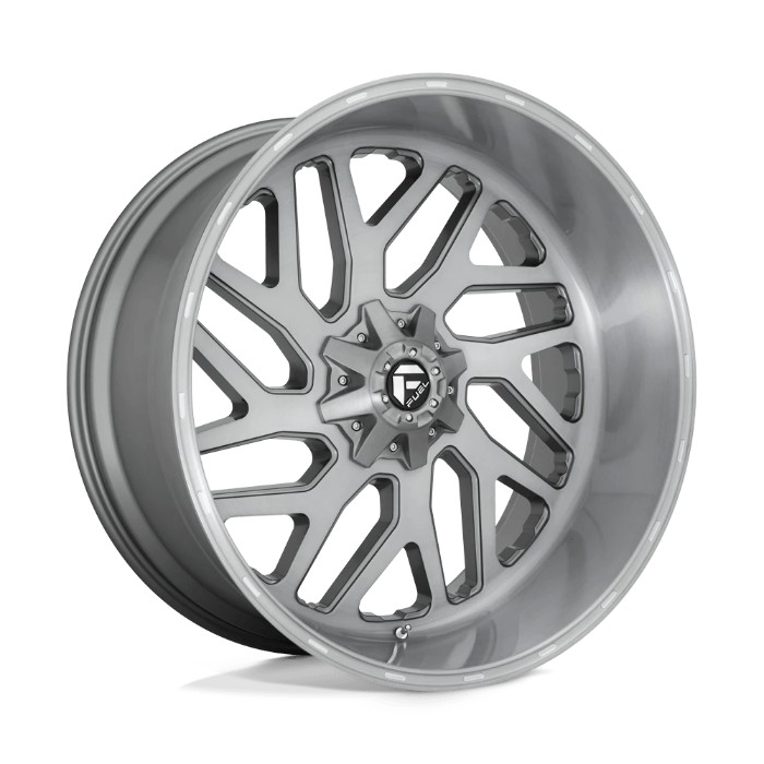 wlp-D71526201747 Fuel 1PC Triton Platinum 26X12 ET-44 8X170 125.10 Brushed Gun Metal Tinted Clear