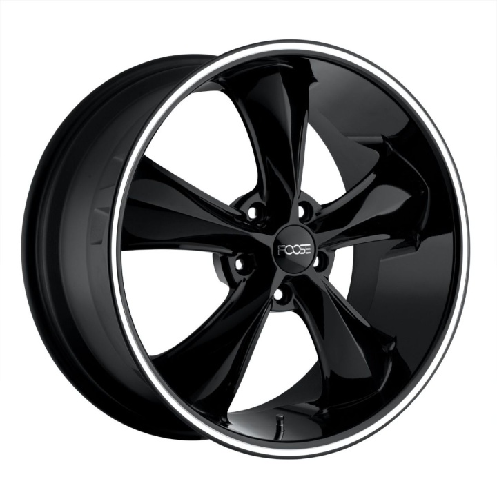 wlp-F10417806145 Foose 1PC Legend 17X8 ET1 5x120.7 72.56 Gloss Black Milled