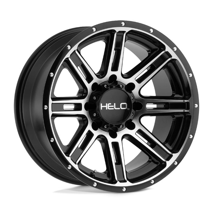 wlp-HE90029068518 Helo He900 20X9 ET18 6X139.7 106.25 Gloss Black Machined