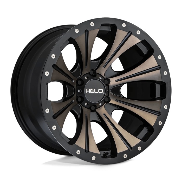 wlp-HE90129063918 Helo He901 20X9 ET18 6X135 87.10 Satin Black Machined W/ Dark Tint