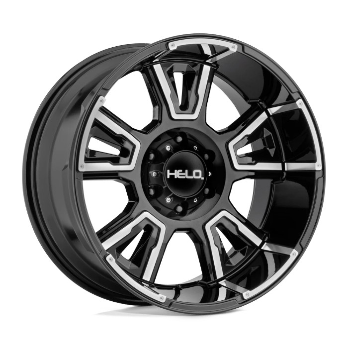 wlp-HE91429068300 Helo He914 20X9 ET0 6X139.7 106.25 Gloss Black Machined