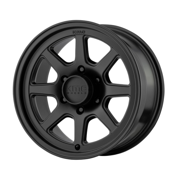 wlp-KM30158060719N KMC Turbine 15X8 ET-19 6X139.7 108.00 Satin Black