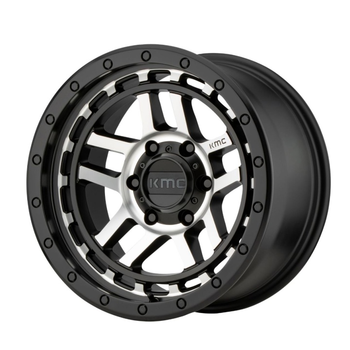 wlp-KM54078564518 KMC Recon 17X8.5 ET18 6X114.3 66.10 Satin Black Machined