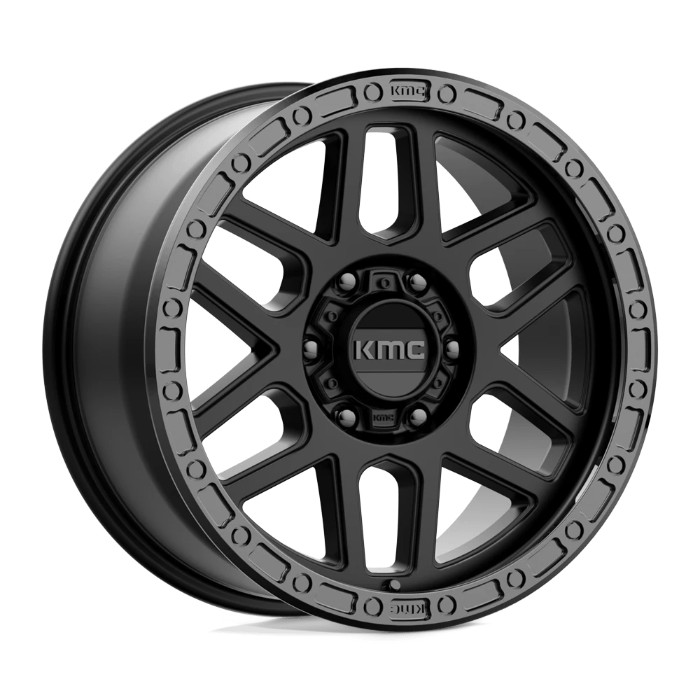 wlp-KM54478563700 KMC Mesa 17X8.5 ET0 6X135 87.10 Satin Black W/ Gloss Black Lip