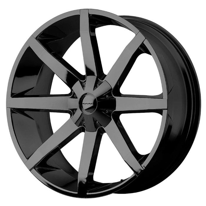 wlp-KM65124967325 KMC Slide 24X9.5 ET25 6X135/139.7 106.25 Gloss Black