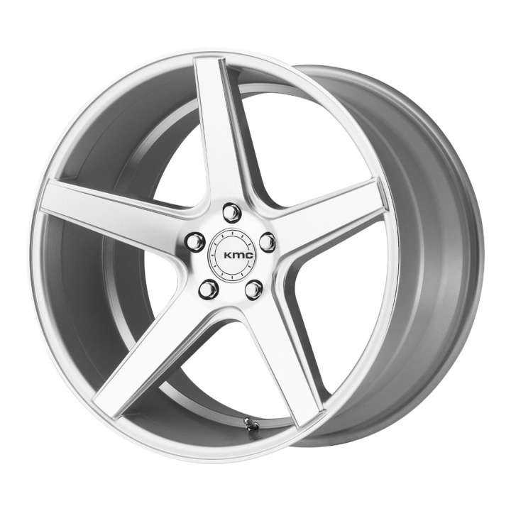 wlp-KM68529052425 KMC District 20X9 ET25 5X120 74.10 Silver Machined