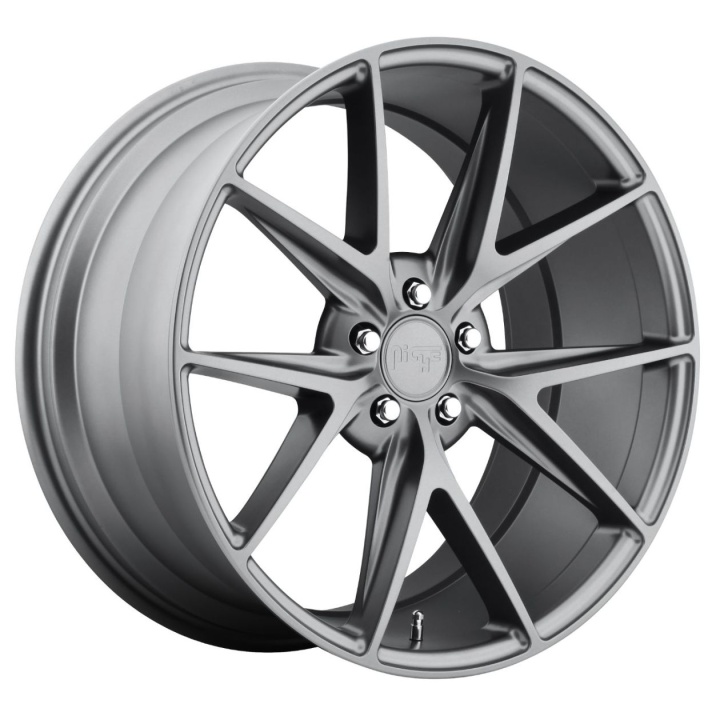 wlp-M11617806540 Niche 1PC Misano 17X8 ET40 5x114.3 72.56 Matte Gun Metal