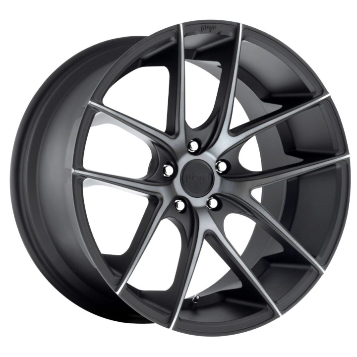 wlp-M13018803340 Niche 1PC Targa 18X8 ET40 5X108 63.40 Matte Black Double Dark Tint