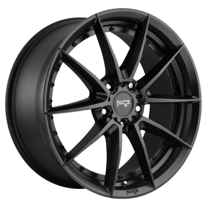 wlp-M19619954348 Niche 1PC Sector 19X9.5 ET48 5X112 66.56 Matte Black