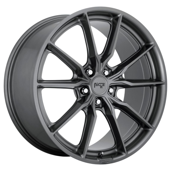 wlp-M23918802140 Niche 1PC Rainier 18X8 ET40 5X120 72.56 Matte Anthracite