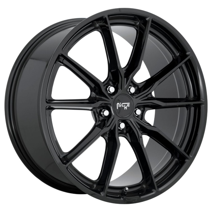 wlp-M24018806540 Niche 1PC Rainier 18X8 ET40 5x114.3 72.56 Gloss Black