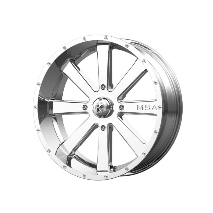 wlp-M34-018737C MSA Offroad Wheels Flash 18X7 ET0 4X137 112.00 Chrome