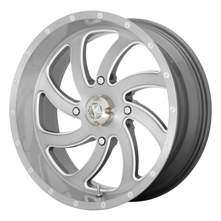 wlp-M36-024737TI MSA Offroad Wheels Switch 24X7 ET0 4X137 112.00 Brushed Titanium