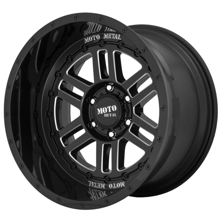 wlp-MO80021088318N Moto Metal Deep Six 20X10 ET-18 8X180 124.20 Gloss Black Milled