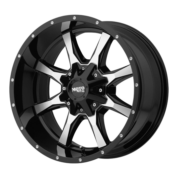 wlp-MO97021000318N Moto Metal Mo970 20X10 ET-18 BLANK 72.60 Gloss Black W/ Machined Face