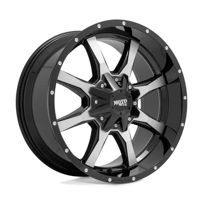 wlp-MO97078000350 Moto Metal Mo970 17X8 ET50 BLANK 72.60 Gloss Black W/ Machined Face