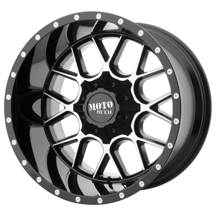 wlp-MO98621035318N Moto Metal Siege 20X10 ET-18 5x127/139.7 78.30 Gloss Black Machined