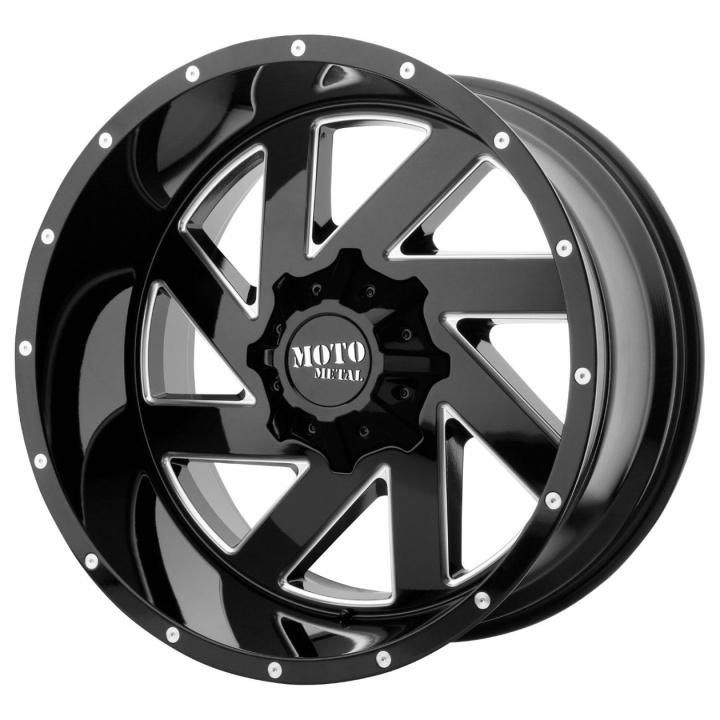 wlp-MO98821035318N Moto Metal Melee 20X10 ET-18 5x127/139.7 78.30 Gloss Black Milled