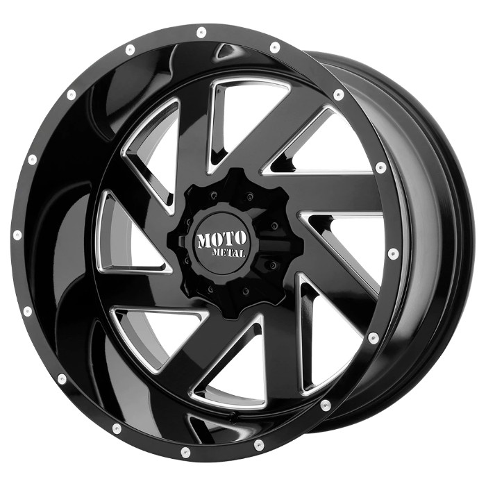 wlp-MO98821035318N Moto Metal Melee 20X10 ET-18 5x127/139.7 78.30 Gloss Black Milled