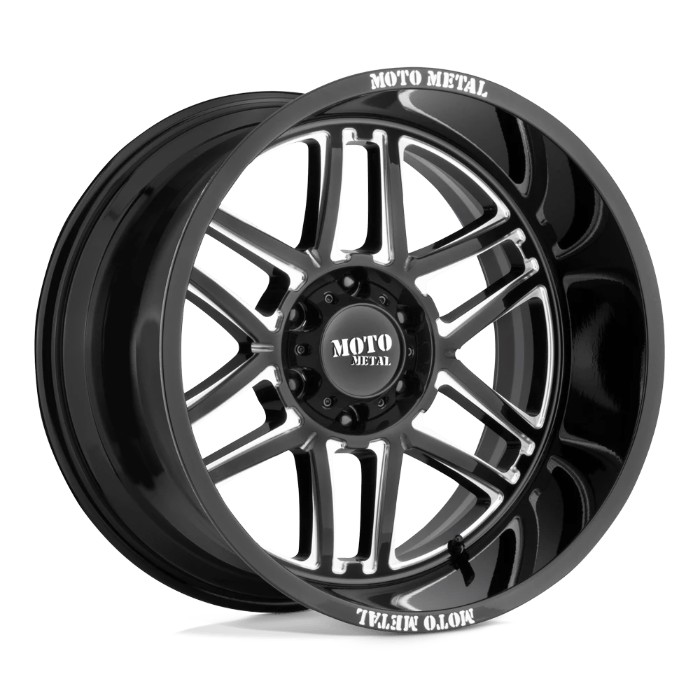 wlp-MO99221050318N Moto Metal Folsom 20X10 ET-18 5x127 71.50 Gloss Black Milled