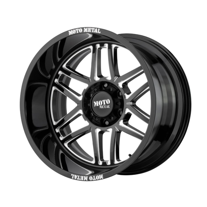 wlp-MO99221068318N Moto Metal Folsom 20X10 ET-18 6X139.7 106.25 Gloss Black Milled