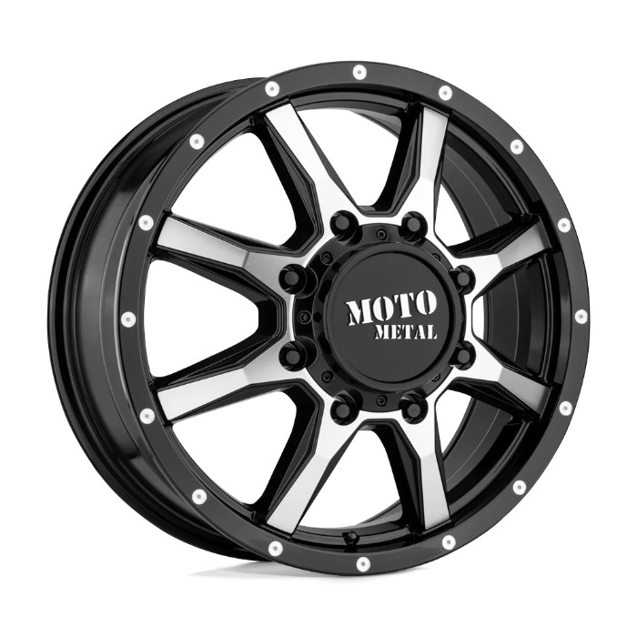 wlp-MO995208803127 Moto Metal Mo995 20X8.25 ET127 8X165.1 125.50 Gloss Black Machined - Front