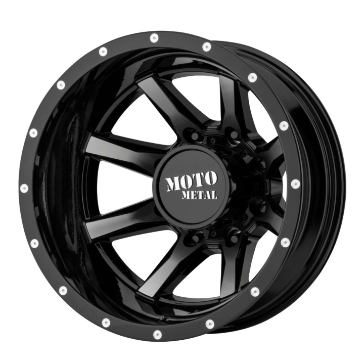 wlp-MO995765823155N Moto Metal Mo995 17X6.5 ET-155 8X200 142.00 Gloss Black Machined - Rear