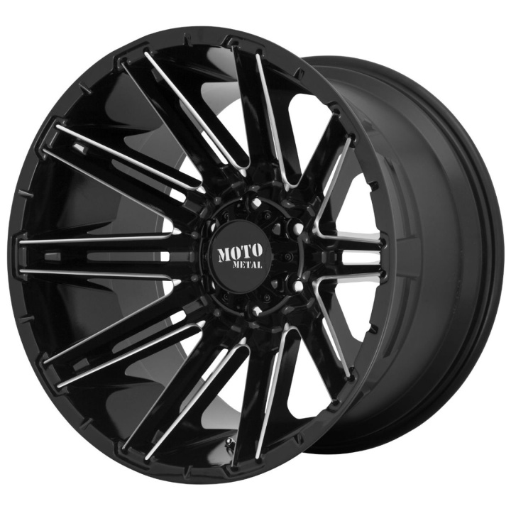 wlp-MO99822087318N Moto Metal Kraken 22X10 ET-18 8X170 125.50 Gloss Black Milled