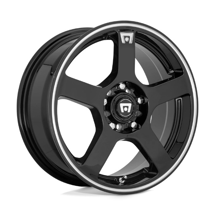 wlp-MR11656508340 Motegi Mr116 15X6.5 ET40 4X100/108 72.60 Gloss Black W/ Machined Flange