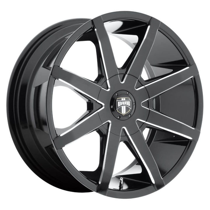 wlp-S10920850022D DUB 1PC Push 20X8.5 ET22 BLANK 78.10 Gloss Black Milled