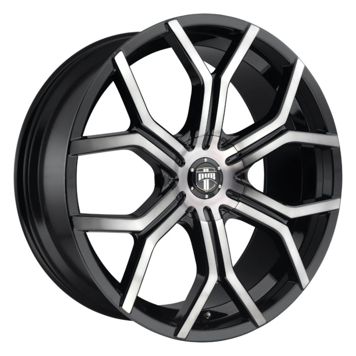 wlp-S20922950010D DUB 1PC Royalty 22X9.5 ET10 BLANK 78.10 Gloss Machined Double Dark Tint