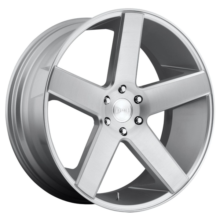 wlp-S21824008419 DUB 1PC Baller 24X10 ET19 6X139.7 106.10 Gloss Silver Brushed